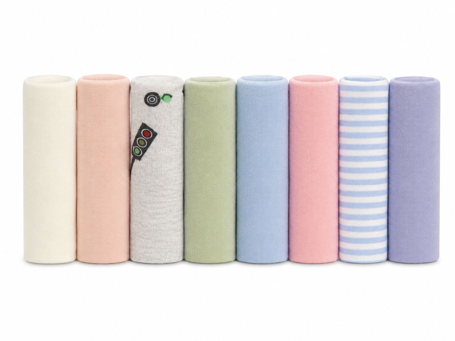8-Piece Ultra Soft Baby Washcloth Set – Newborn Face & Bath Towels