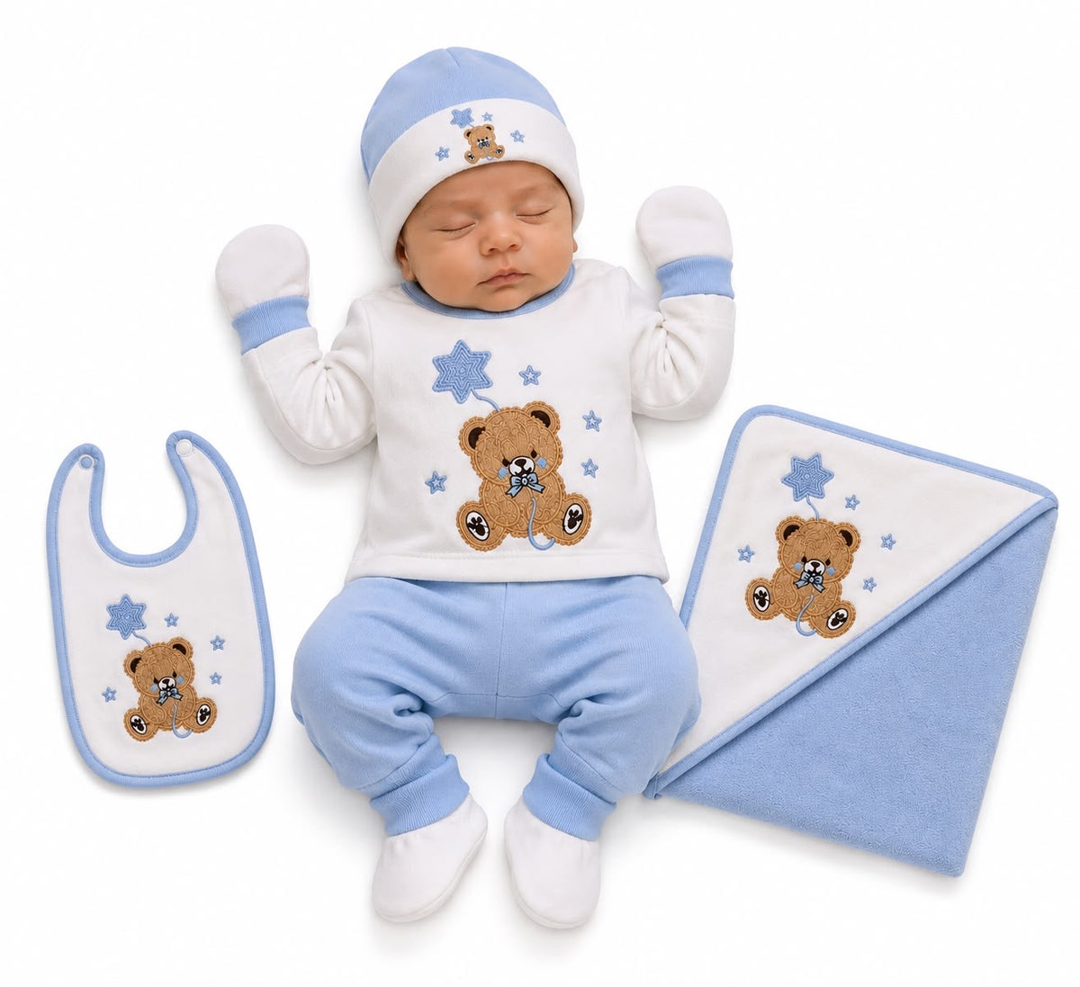 Baby Blue Newborn Gift Set – 11-Piece Essentials Set