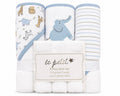 6-Piece Baby Bath Set – Hooded Towels & Washcloths for Newborn Boys