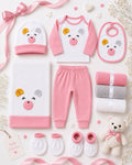 11-Piece Premium Baby Gift Set – Pink Bear Collection