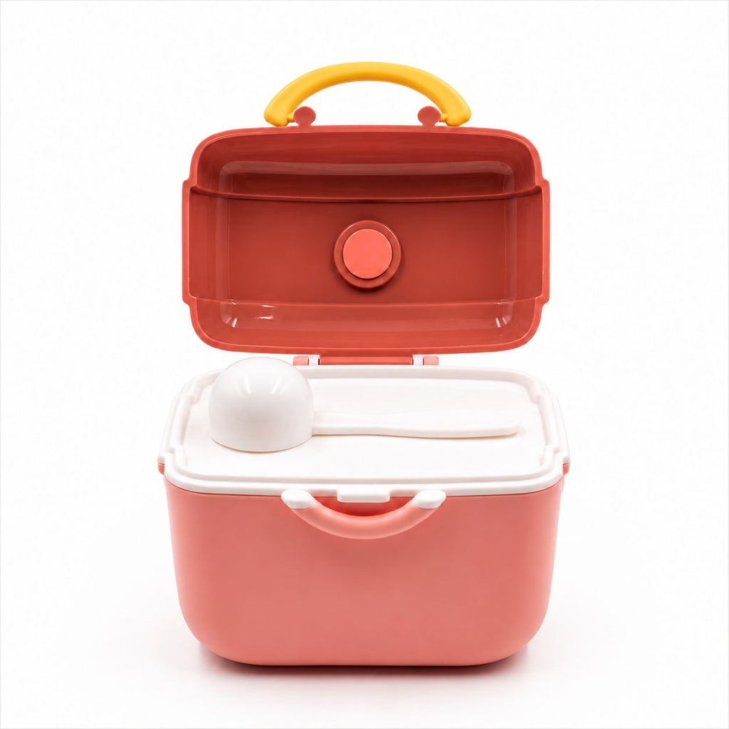 Hercules Portable Baby Formula Milk Powder Storage Container with Spoon – Convenient Travel Feeding Organizer for Moms