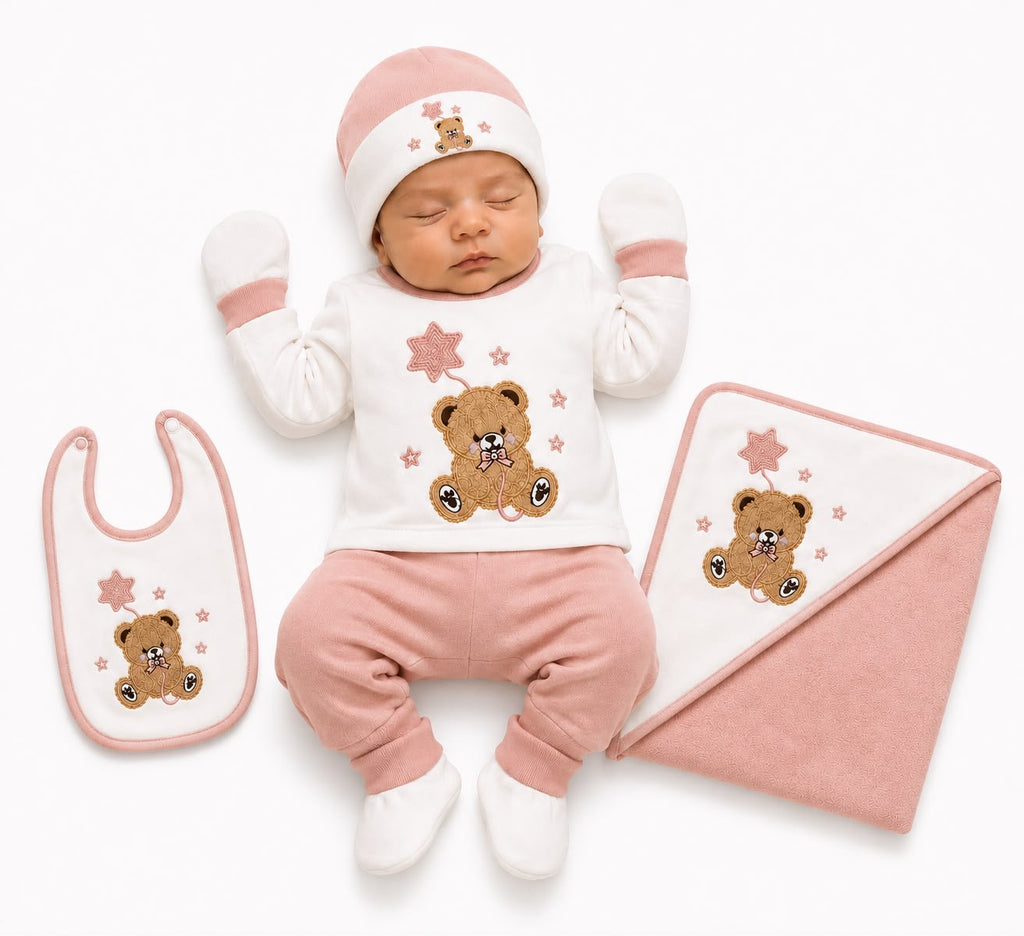 Baby Pink Newborn Gift Set – 11-Piece Essentials Set