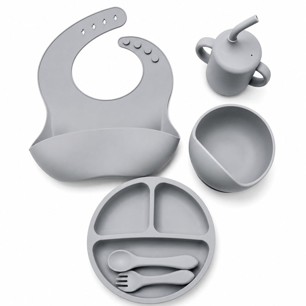 7-Piece Silicone Baby Feeding Set