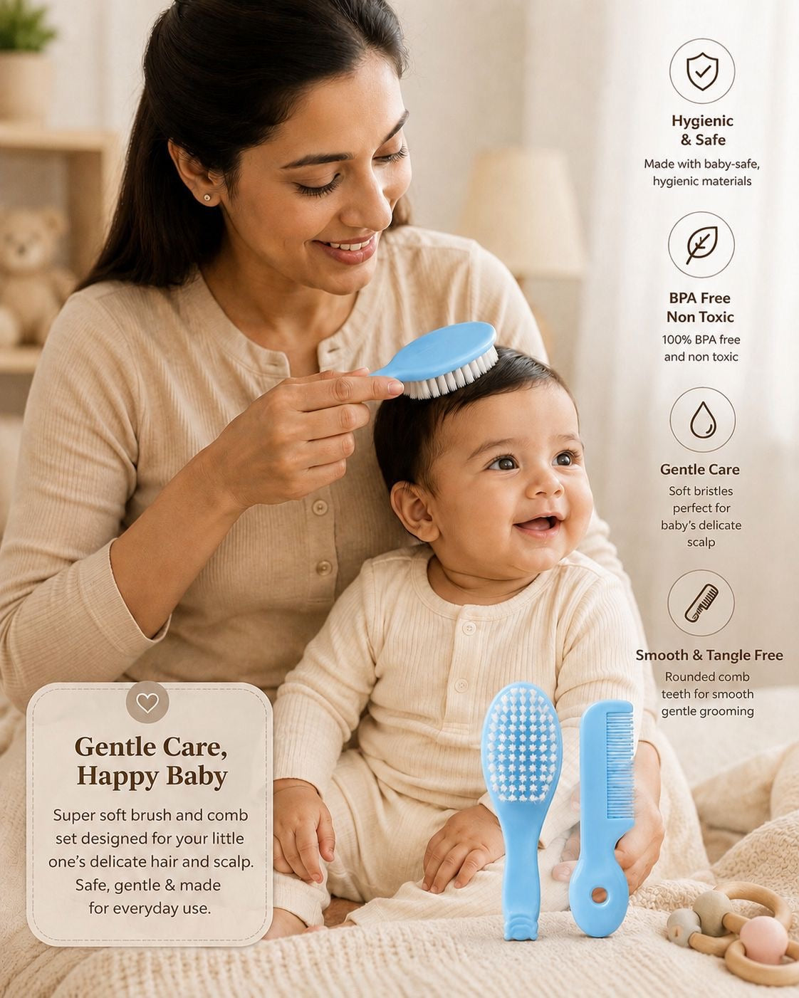 Baby Soft Hair Brush 0-5 Years