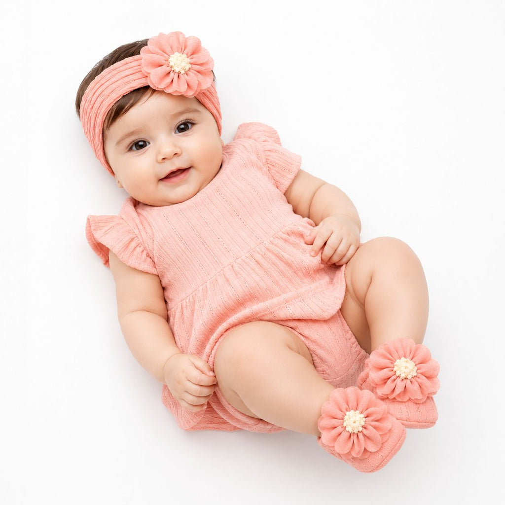 Baby Girls Headband & Shoes Set