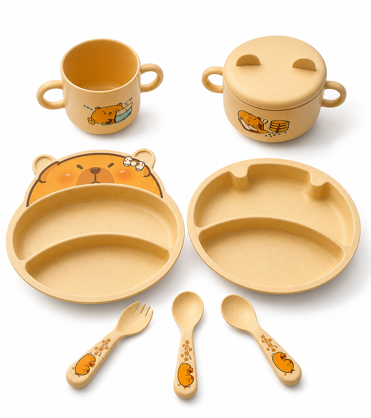 Baby Feeding Dinner Set – 7 Piece Toddler Tableware Set |