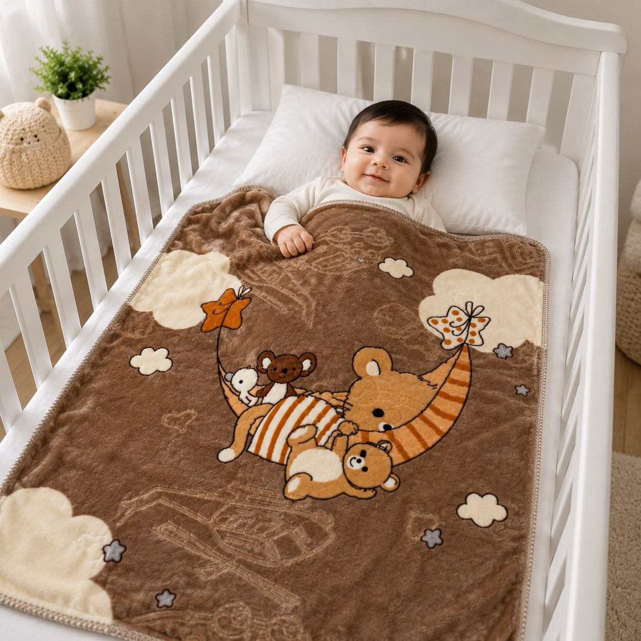 Cozy Cartoon Baby Blanket – Soft & Warm