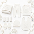 Little Bear 10-Piece Newborn Baby Gift Set WHITE Winter Collection